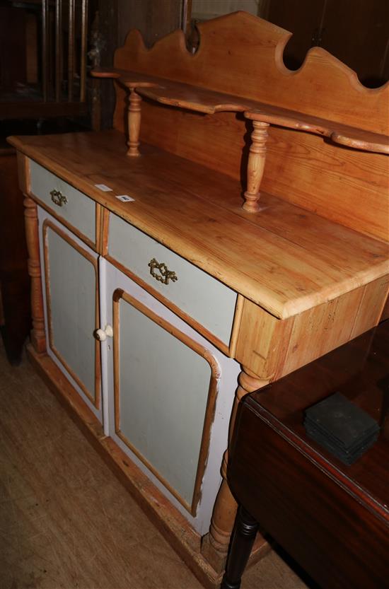 Victorian part painted pine chiffonier(-)